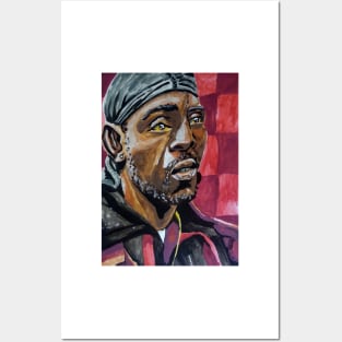 The Wire "Omar Little" watercolor portrait (original) Posters and Art